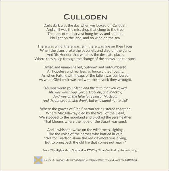 Culloden - Outlander-inspired Film Location Greeting Card, inside