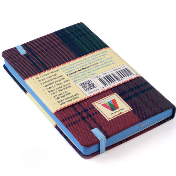 Tartan Cloth Commonplace Notebook in Lindsay Tartan from Waverley Books