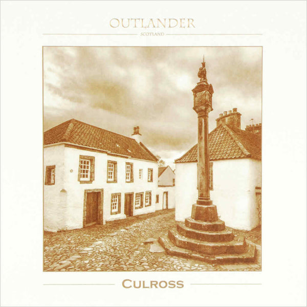 Outlander box set film location greeting card Culross