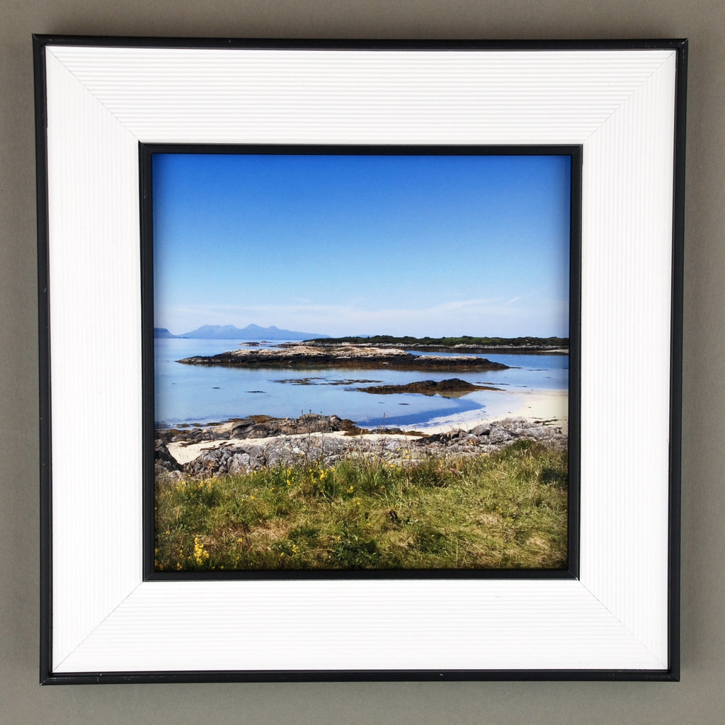 Silversands Beach at Arisaig with Rum and Eigg