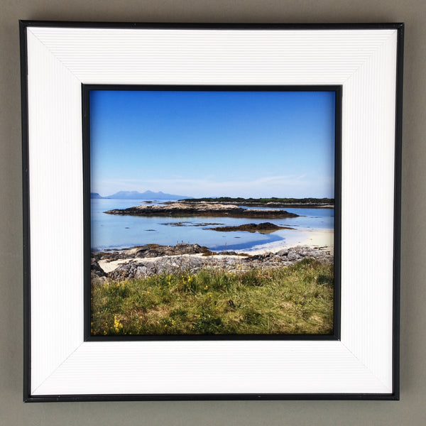 Silversands Beach at Arisaig with Rum and Eigg