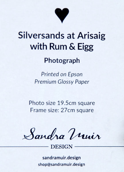 Silversands Beach at Arisaig with Rum and Eigg