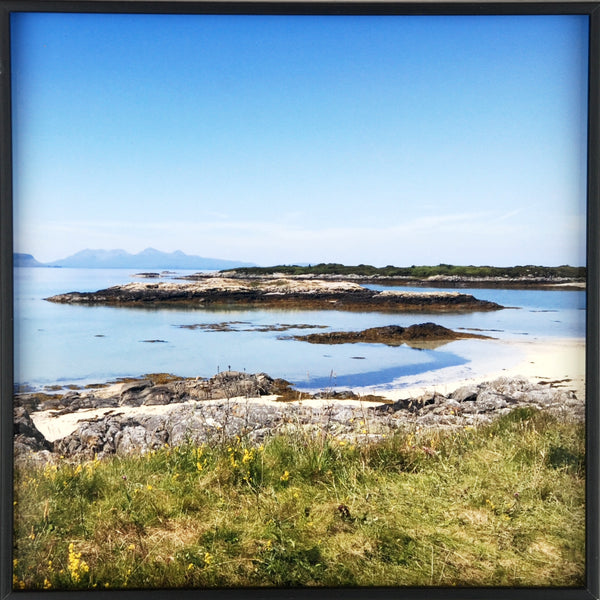 Silversands Beach at Arisaig with Rum and Eigg