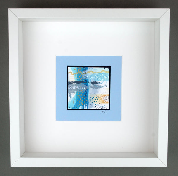 Cobalt Flame #4/12 - Original abstract painting