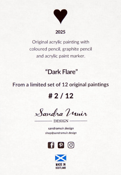 Dark Flare - Acrylic Painting - No.2 of a Set of 12