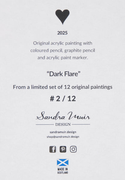 Dark Flare - Acrylic Painting - No.2 of a Set of 12