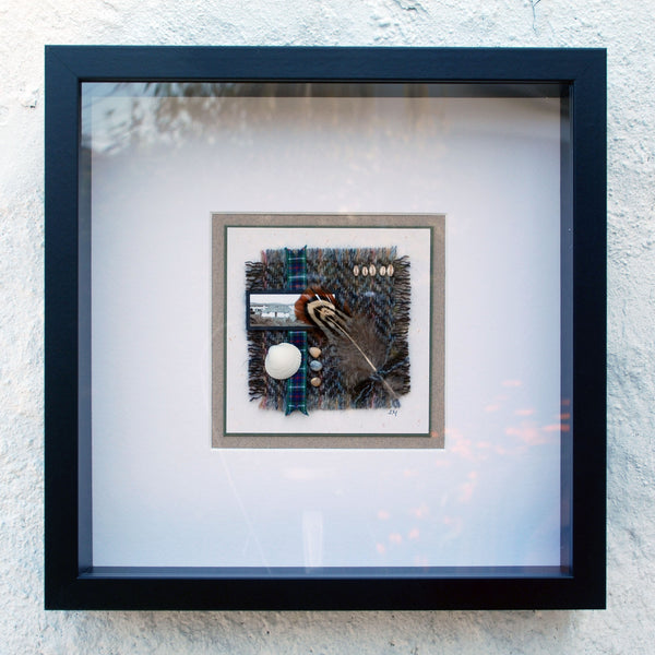 Harris Tweed - Framed Collage