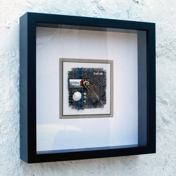 Harris Tweed - Framed Collage