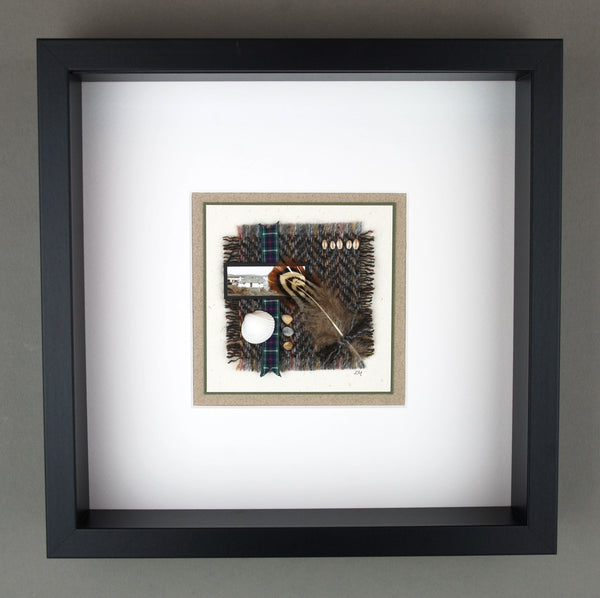 Harris Tweed - Framed Collage