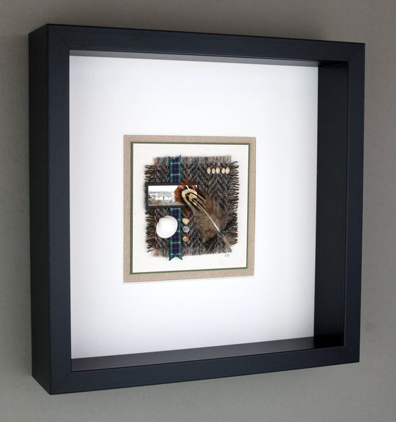 Harris Tweed - Framed Collage