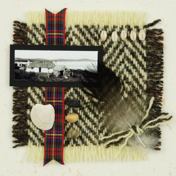 Genuine Harris Tweed Scottish Hand-made Greeting Card