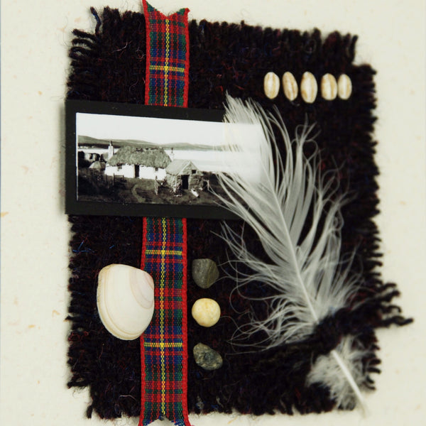 Genuine Harris Tweed Scottish Hand-made Greeting Card