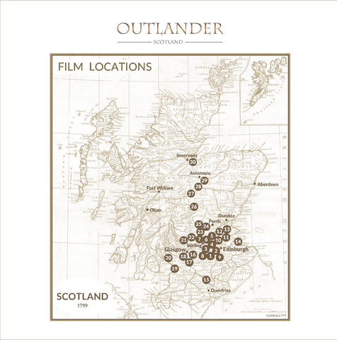 Outlander-inspired Greeting Card of Outlander Scotland Film Locations