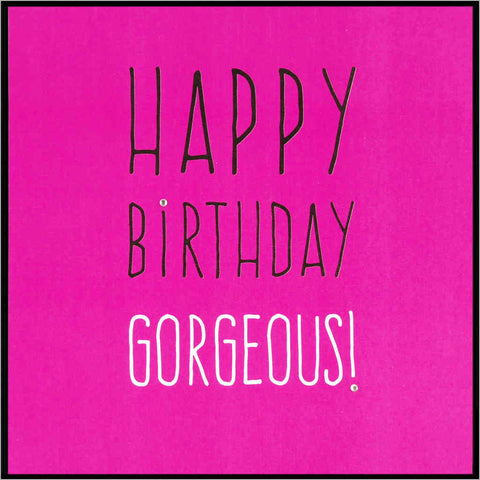 Birthday greeting card featuring with small diamante detailing