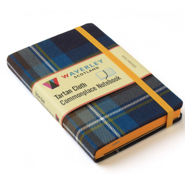 Tartan Cloth Commonplace Notebook in Holyrood Tartan from Waverley Books