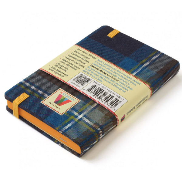 Tartan Cloth Commonplace Notebook in Holyrood Tartan from Waverley Books