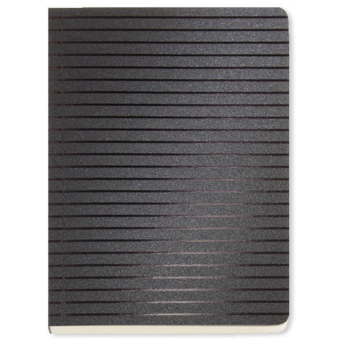 Black Onyx Fine-Stripe A6 Notebook