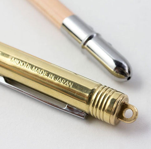 Brass ballpoint pen by Midori