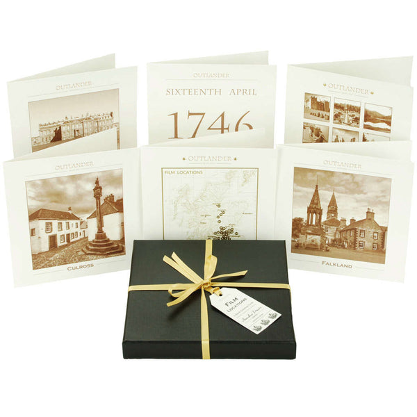 Outlander box set film location stationery greeting cards Made in Scotland