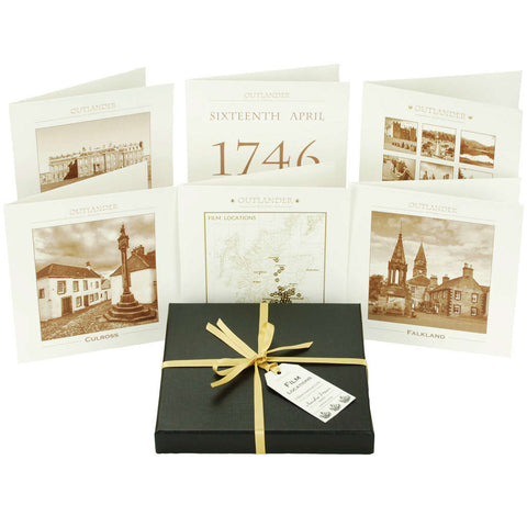Outlander box set film location stationery greeting cards Made in Scotland