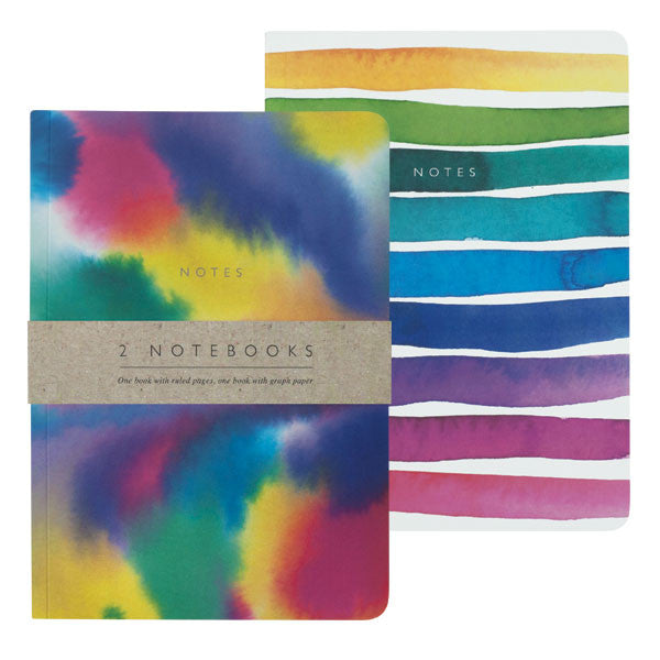 A5 Watercolour Notebooks, Set of 2