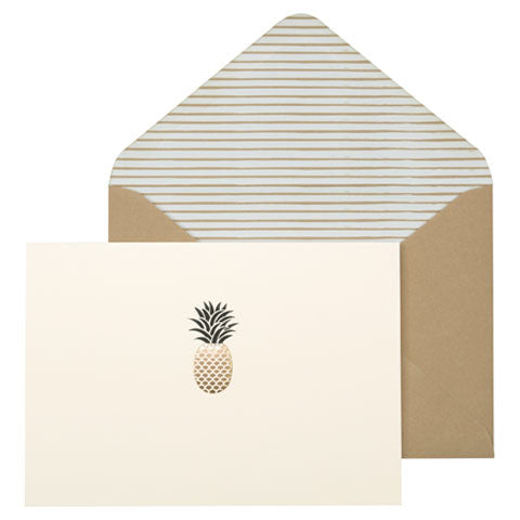 Pineapple Embossed Notecards
